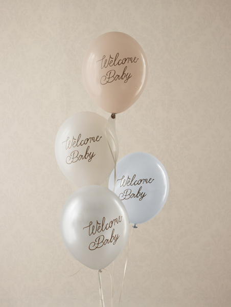 Balony z nadrukiem Welcome Baby