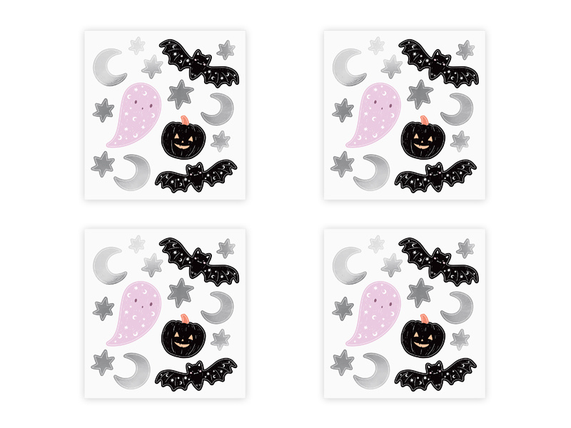 Naklejki ścienne Halloween - łatwy montaż