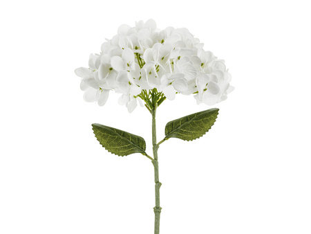 Sztuczny Kwiat - Hortensja, 35 cm, biały