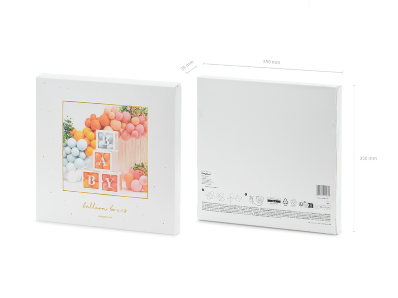 Pudełka BABY na balony - łatwy montaż i wielofunkcyjność