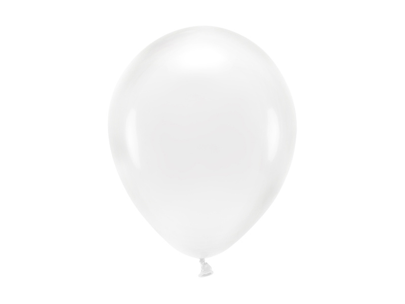 Balony Eco 26cm transparentny – opakowanie 10 sztuk