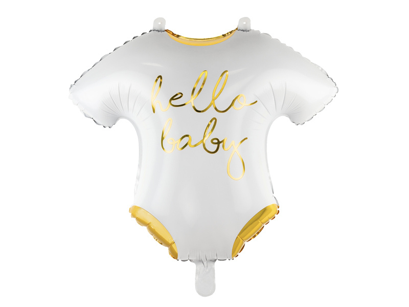 Balon foliowy Śpioszki Hello Baby biały