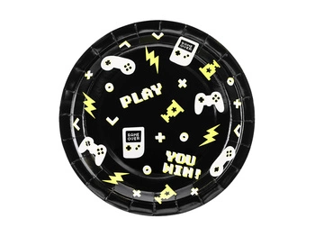 Talerzyki Gamepady, 23 cm, mix (1 op. / 6 szt.)