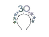 Opaska z gwiazdkami 30, srebrna