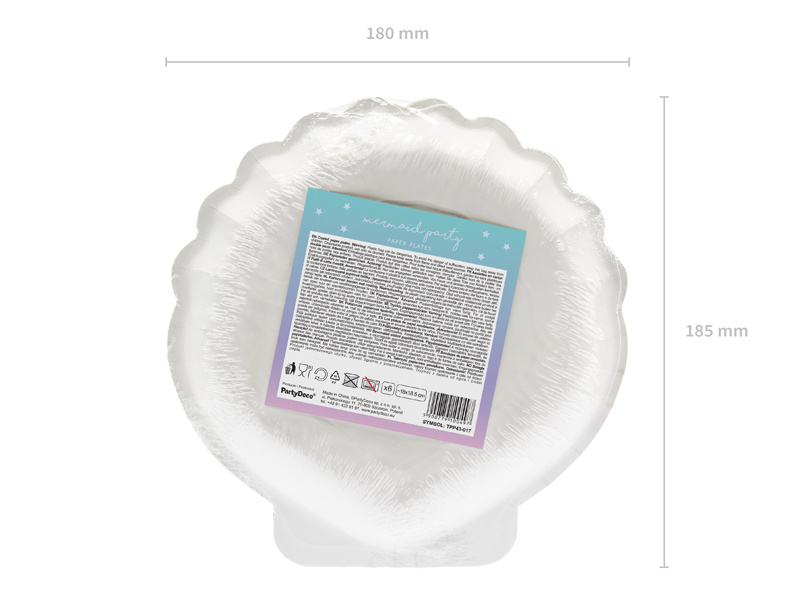 Talerzyki Syrenka Muszla rozłożone