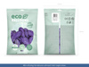 Balony Eco 30cm pastelowe, lawenda (1 op. / 100 szt.)