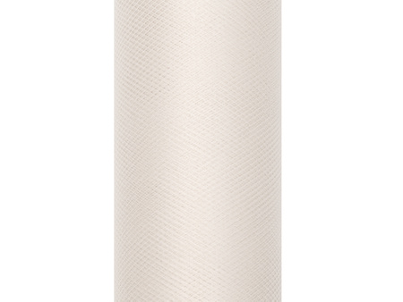 Tiul gładki, kremowy, 0,15 x 9m