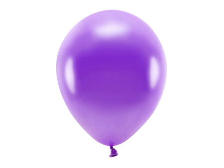 Balony Eco 30cm metalizowane, fiolet (1 op. / 10 szt.)
