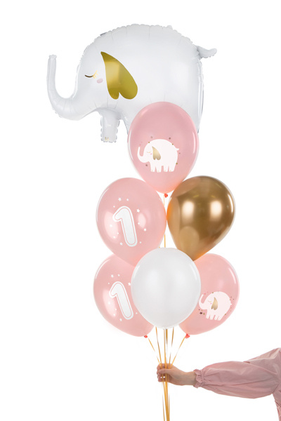 Balony Roczek Baby pink - szczegółowe zdjęcie balonów