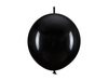 Balony z łącznikiem, 33 cm, czarny (1 op. / 20 szt.)