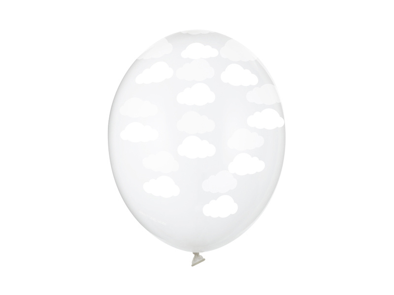 Balony 30cm Chmurki Crystal Clear – opakowanie