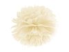 Pompon bibułowy, kremowy, 25cm