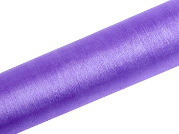 Organza Gładka, liliowy, 0,16 x 9m (1 szt. / 9 mb.)