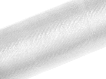 Organza Gładka, biały, 1,5 x 50m (1 szt. / 50 mb.)