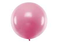 Balon okrągły 1m, Metallic Light Pink