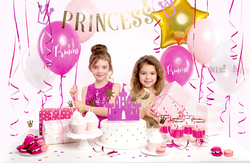 Zestaw dekoracji party Princess - zawartość zestawu