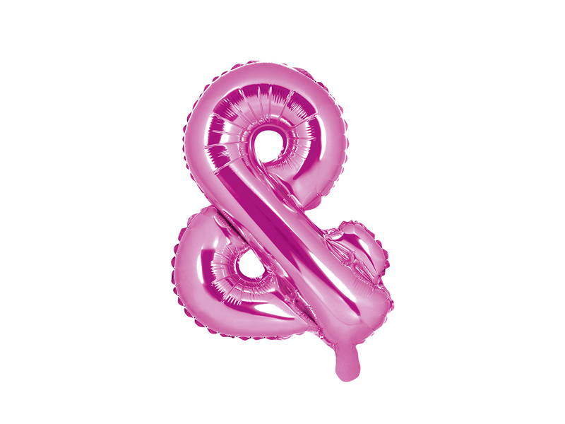 Balon foliowy ciemnoróżowy 35cm