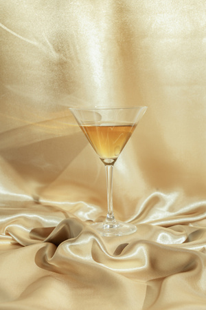 Satyna gładka, złoty, 0,48 x 9m