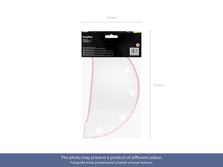 Kula bibułowa, biały, 30cm