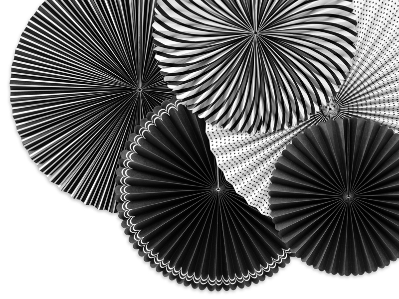 Rozety dekoracyjne Black&White na prezent