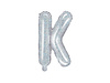 Balon foliowy Litera ''K'', 35cm, holograficzny