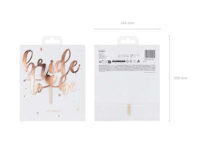Topper Bride to be na torcie