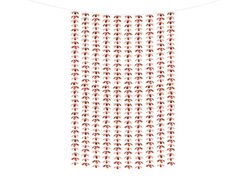 Kurtyna - Kwiatki, różowe złoto, 100x210cm