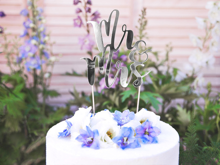 Topper na tort Mr&Mrs, 25,5cm