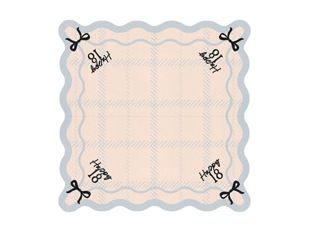 Serwetki Happy 18, 33x33 cm, mix (1 op. / 12 szt.)