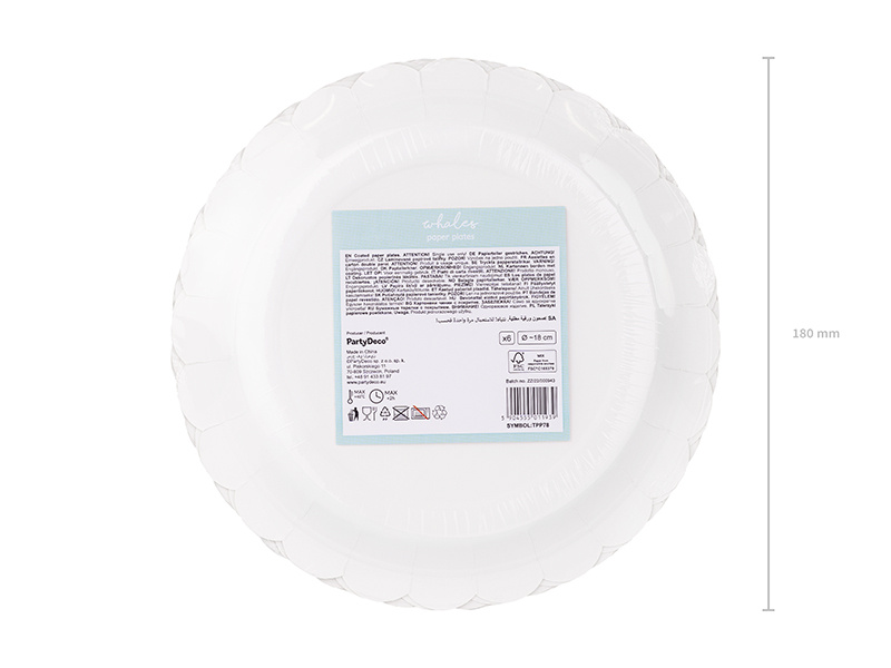 Zestaw talerzyków wieloryby