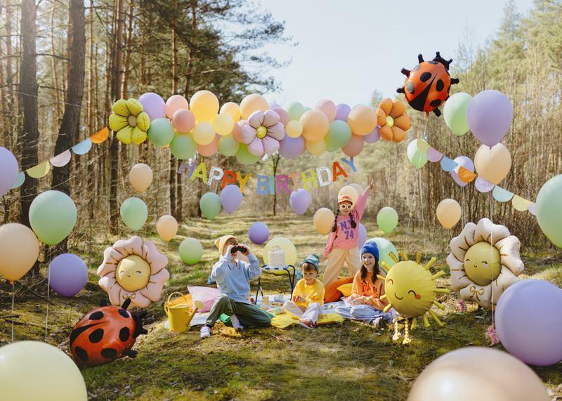 Balony foliowe Stokrotki - duży rozmiar i różne kolory