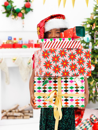 Papier do pakowania - Romby, 70x200cm