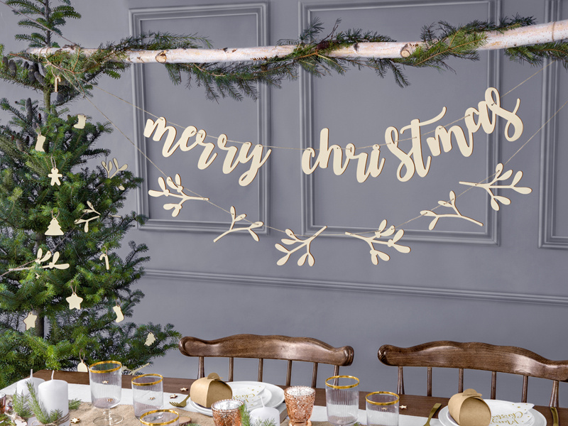 Drewniany baner Merry Christmas – zdjęcie 4