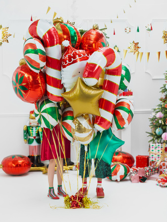Balon foliowy Gwiazdka, 48cm, zielony
