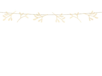 Drewniana girlanda Jemioła, 127cm