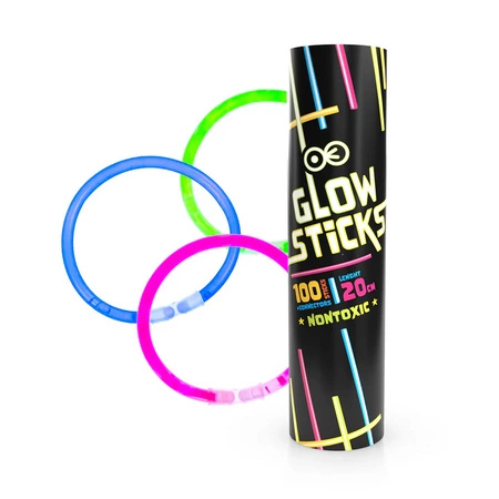 Bransoletki fluorescencyjne glow sticks 1 op./ 100 szt.