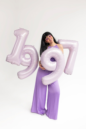 Balon foliowy Cyfra ''9'', 72cm, fiolet