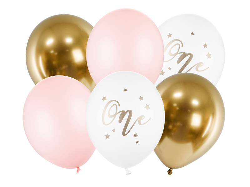 Balony One Pastel Pale Pink – opakowanie 6 sztuk