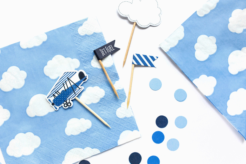 Serwetki Samolocik – widok z boku