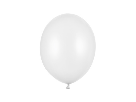 Balony Strong 27cm, Metallic Pure White (1 op. / 100 szt.)
