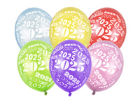 Balony 30cm, 2025, Metallic mix (1 op. / 50 szt.)