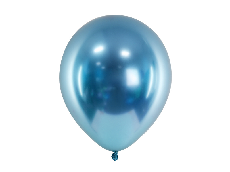 Balony Glossy 30cm niebieski - opakowanie 10 sztuk
