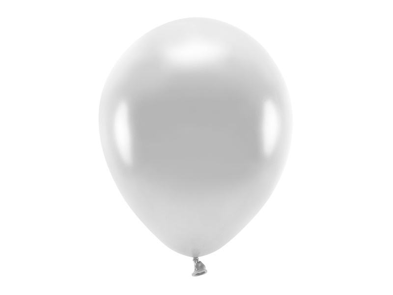Balony Eco 30cm metalizowane srebrny – zdjęcie produktu