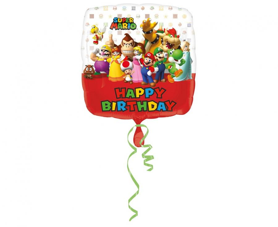 Balon foliowy Mario Bros 43 cm