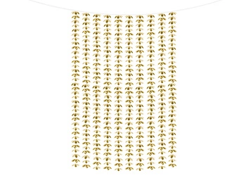 Kurtyna - Kwiatki, złoty, 100x210cm