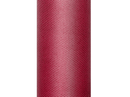 Tiul gładki, bordo, 0,3 x 9m