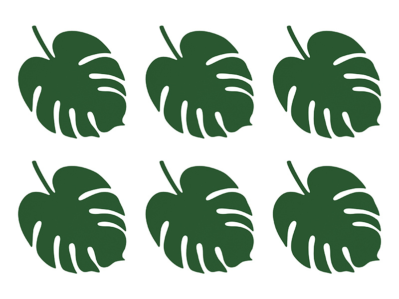 Wizytówki na stół Aloha Monstera – zestaw 6 sztuk