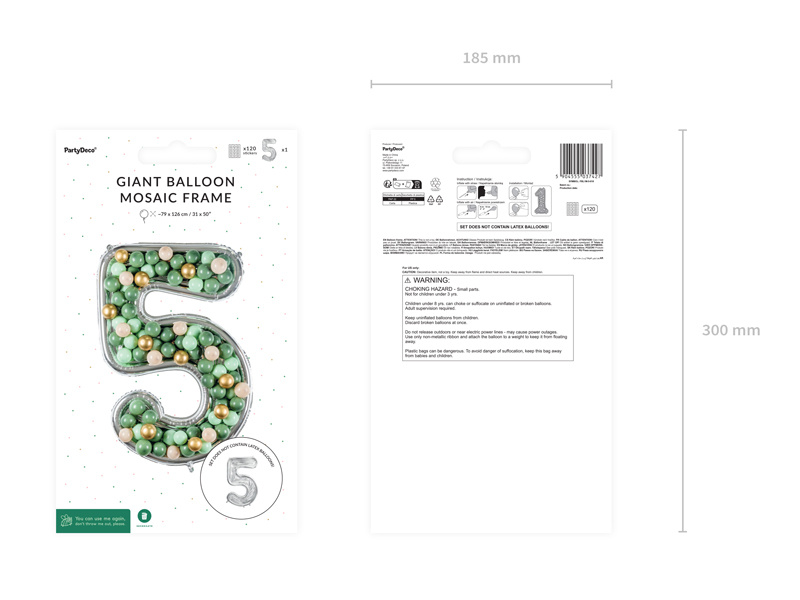 Forma Cyfra 5 jako element dekoracji wnętrz