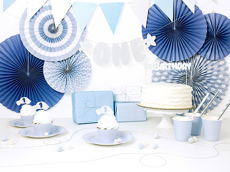 Girlanda 1st Birthday - Flagietki, 1,3m - zdjęcie 5