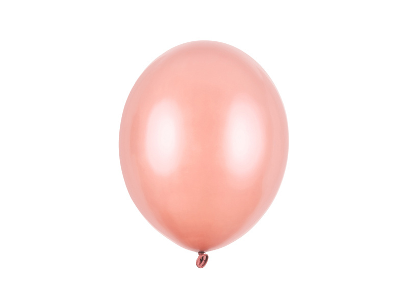 Balony Strong 27cm Metallic Rose Gold – opakowanie 50 sztuk